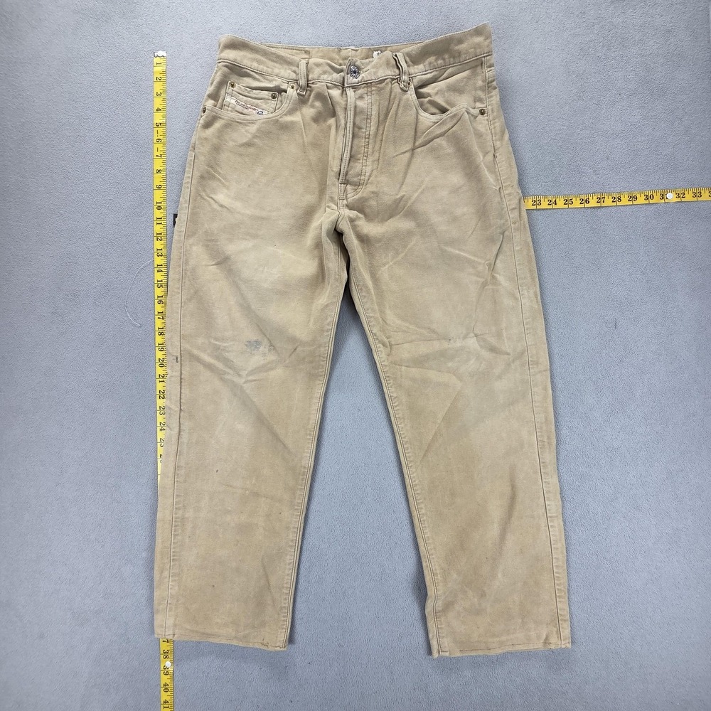 Diesel Jeans Mens‎ Beige RR55 Relaxed Straight Button Fly Fits 32x27